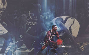 Ταπετσαρία εξωφύλλου Kemba Walker UConn Huskies. — Μεσάνυχτα Ταπετσαρία