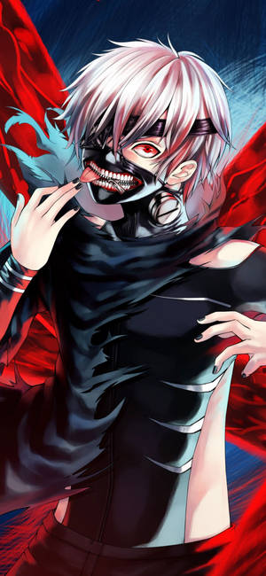 Ken Με Γλώσσα Έξω Tokyo Ghoul iPhone — Pixel 9 Pro Ταπετσαρία