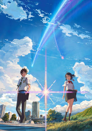 Ταπετσαρία Kimi No Na Wa Taki και Mitsuha — Oppo Pad 5 Matte Display Ταπετσαρία