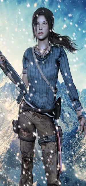 Iphone Xs Max Rise Of The Tomb Raider Φόντο — Galaxy S26 Ultra Ταπετσαρία