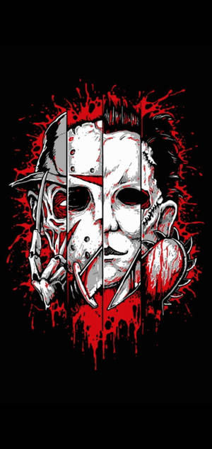 Ταπετσαρία με Leatherface Michael Jason Freddy — iPhone 17 Pro Ταπετσαρία