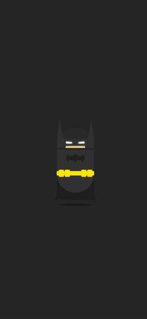 Batman σε Μινιμαλιστικό Σκοτεινό iPhone — iPhone 12 Pro Max Ταπετσαρία