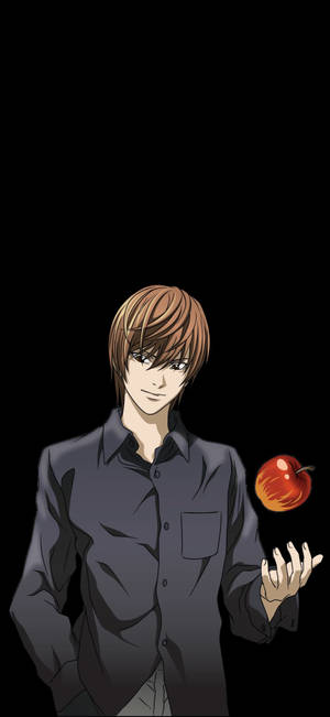Light Yagami Μήλο wallpaper. — iPhone 12 Pro Ταπετσαρία