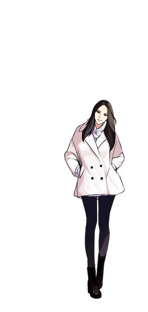 Lookism Crystal In Coat wallpaper — iPhone 11 Pro Max Ταπετσαρία