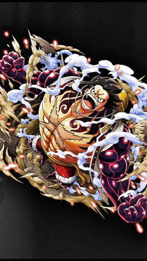 Ταπετσαρία Luffy Gear 4 Έκρηξη Τέχνης — Luffy gear 4 Ταπετσαρία
