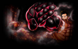 Ταπετσαρία Luffy Gear 4 Μορφή Μάχης — Luffy gear 4 Ταπετσαρία
