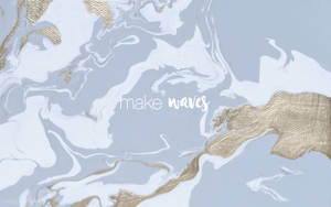 Make Waves Καλλιτεχνικό Κείμενο Αισθητική Mac — Αισθητική mac Ταπετσαρία