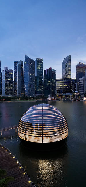 Marina Bay Sands Τηλέφωνο Θόλος Νερό — Γαλαξίας A37 Ταπετσαρία