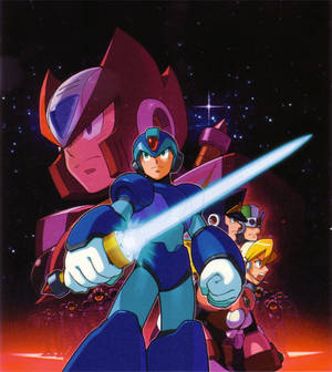 Mega Man Xtreme 2 αφίσα παιχνιδιού ταπετσαρία — Nubia Flip Ταπετσαρία