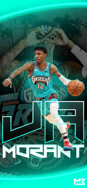 Memphis Grizzlies Ja Morant Poster ταπετσαρία — ROG Phone 9 FE Ταπετσαρία
