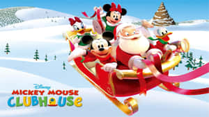 Mickey Mouse Clubhouse 2 - Άγιος Βασίλης — Ντίσνεϊ Χριστούγεννα Ταπετσαρία