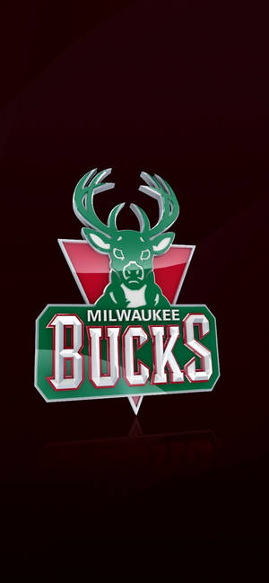 Ταπετσαρία Milwaukee Bucks σε σκούρο κόκκινο — iPhone 15 Pro Max Ταπετσαρία