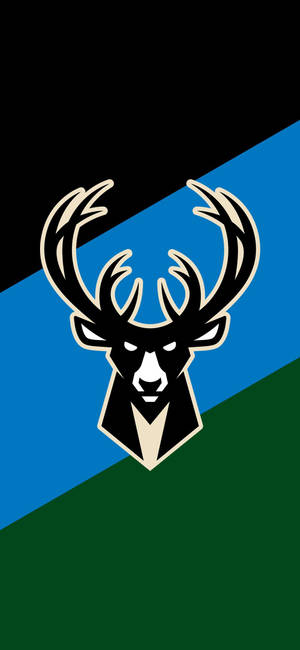 Ταπετσαρία Milwaukee Bucks μαύρο λογότυπο — iPhone 15 Pro Ταπετσαρία