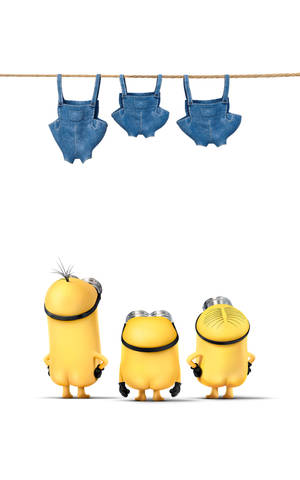 Ταπετσαρία Minions Γυμνοί με Μπουγάδα — Galaxy Tab S9 Ταπετσαρία