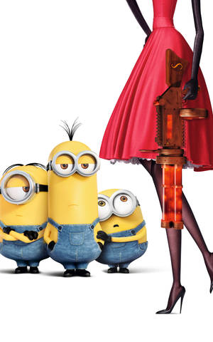 Ταπετσαρία Minions με Scarlet Overkill — Galaxy Tab S9 Ultra Ταπετσαρία
