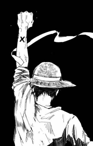 Ταπετσαρία Monkey D Luffy Σκίτσο Πλάτης — Lenovo Idea Tab Ταπετσαρία