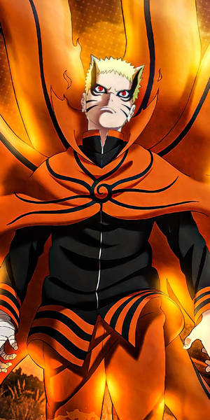 Naruto Baryon Mode Σοβαρή Έκφραση — Naruto ζωντανό GIF Ταπετσαρία