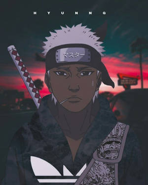 Naruto Drip ως ο χαρακτήρας anime Omoi — Naruto shippuden GIF Ταπετσαρία