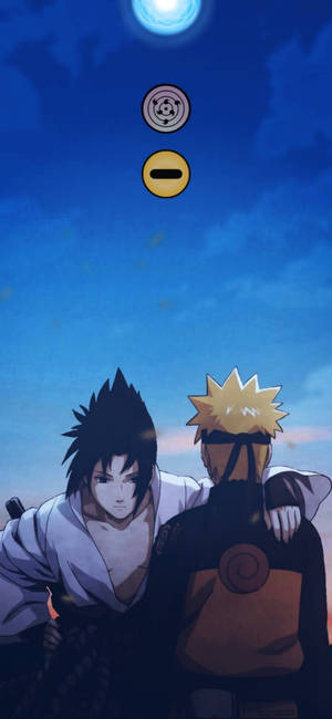 Naruto και Sasuke σε Στιλ Dot Notch — Naruto shippuden GIF Ταπετσαρία