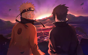 Ταπετσαρία Naruto και Sasuke του Κρυφού Φύλλου — Naruto kai sasuke Ταπετσαρία