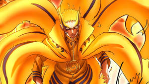 Naruto Μπάριον Μοντ Πορτοκαλί — Ναρούτο μπάριον μόδα Ταπετσαρία