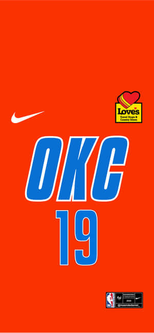 NBA Oklahoma City Thunders Jersey No. 19 — Redmi Note 17 Pro Ταπετσαρία