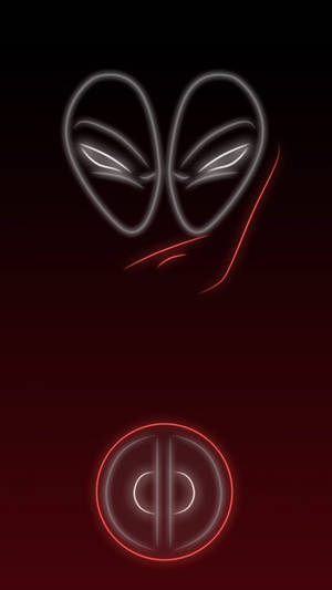 Neon Deadpool iPhone