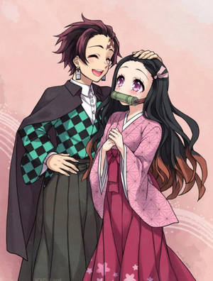 Χαριτωμένο wallpaper Nezuko Demon Slayer