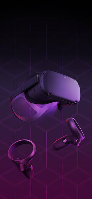 Ταπετσαρία Oculus Quest 2 Μωβ Αφηρημένη Τέχνη — iPhone 14 Pro Ταπετσαρία