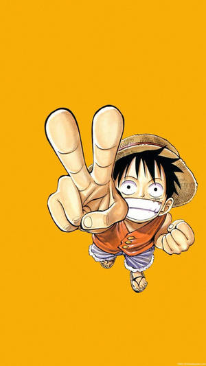 One Piece Τηλέφωνο Luffy Σήμα Ειρήνης