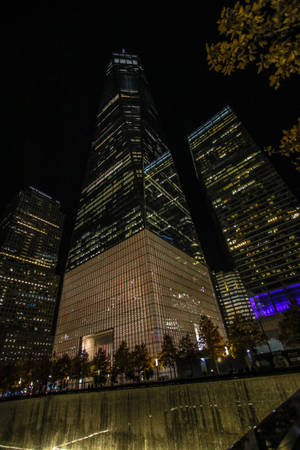 One World Trade Center Νέα Υόρκη Νύχτα iPhone — Xiaomi Pad 9 Pro Ταπετσαρία