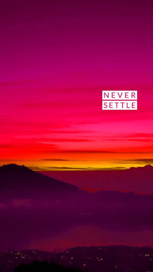 Ταπετσαρία Oneplus Never Settle Dusk