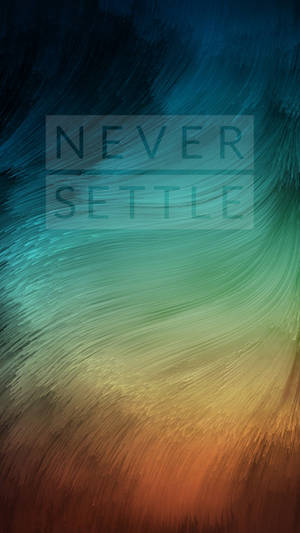 Ταπετσαρία Oneplus Never Settle Κλωστή