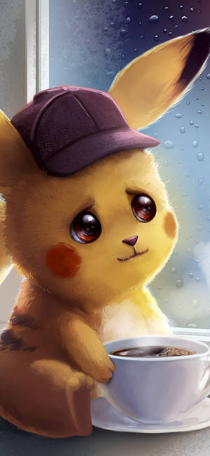 Ταπετσαρία Pikachu με φλιτζάνι καφέ — Pixel 11 Pro Ταπετσαρία