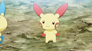 Plusle [ταπετσαρία] — Τοπίο anime Ταπετσαρία