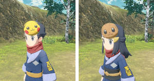Ταπετσαρία Pokemon Legends Arceus Κολάζ — Πόκεμον Θρύλοι Αρκέους Ταπετσαρία