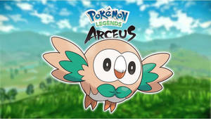 Ταπετσαρία Pokémon Legends Arceus Rowlet — Πόκεμον Θρύλοι Αρκέους Ταπετσαρία