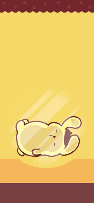 Ταπετσαρία Pompompurin που Αιωρείται — iPhone 17e Ταπετσαρία