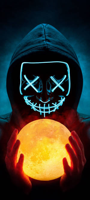 Realme 7 Man In LED Mask — 1080x2400 Ταπετσαρία