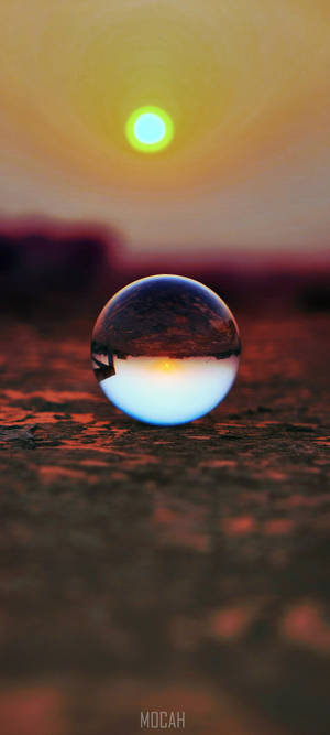 Realme 7 Water Droplet Reflection — Pixel 10 Ταπετσαρία