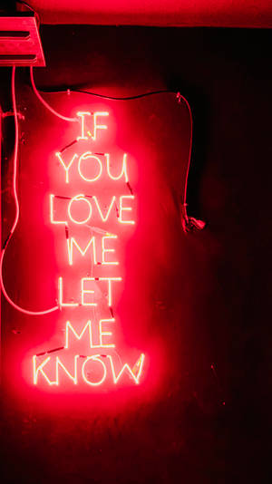 Red Neon Signage Iphone 6 — iPhone 6 Ταπετσαρία