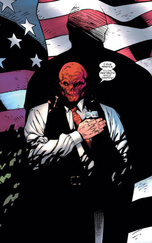 Ταπετσαρία Red Skull Αμερικανική Σημαία — Moto Pad (2026) Ταπετσαρία