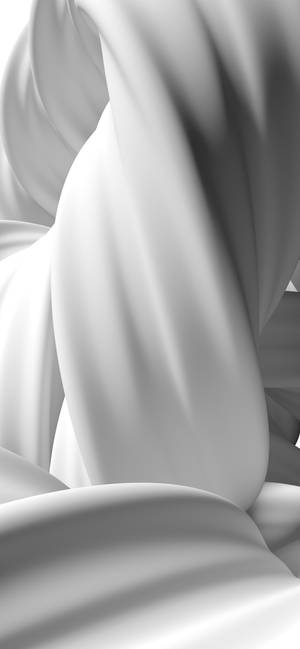 Rendered White Fabric Mobile 3D — Galaxy S25 Edge Ταπετσαρία