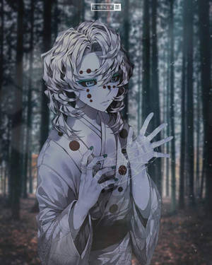 Ταπετσαρία Rui Demon Slayer στο Δάσος — Rui Kimetsu no Yaiba Ταπετσαρία