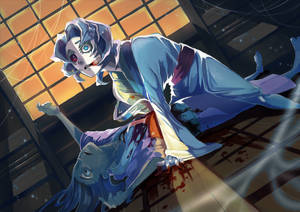 Ταπετσαρία Rui Demon Slayer στο σπίτι — Rui Kimetsu no Yaiba Ταπετσαρία