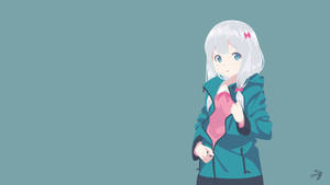 Sagiri Izumi Μινιμαλιστικό Anime — Μινιμαλιστικό anime Ταπετσαρία