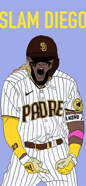 Ταπετσαρία San Diego Padres Tatis Jr. Art — iPhone 17 Pro Max Ταπετσαρία