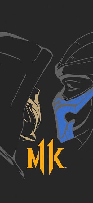 Ταπετσαρία Scorpion εναντίον SubZero MK11 — iPhone 15 Ταπετσαρία