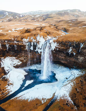Seljalandsfoss Ισλανδία Cool iPad — iPad Mini Ταπετσαρία