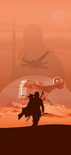 Silhouette Star Wars IPhone 6 Plus — Galaxy S26 Ταπετσαρία